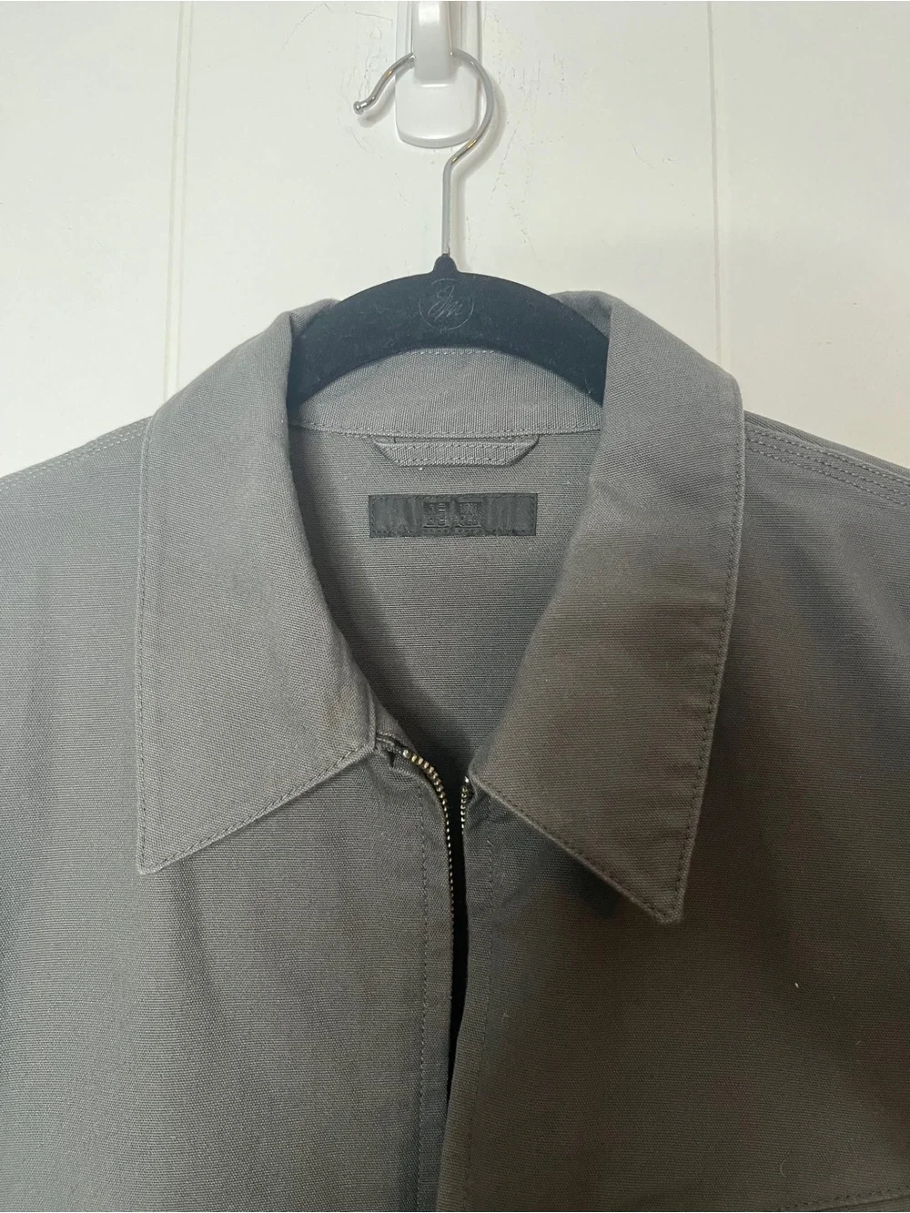 Uniqlo Dark Gray Zip-Front Harrington Jacket Size L